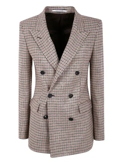 TAGLIATORE HOUNDSTOOTH DOUBLE-BREASTED BLAZER