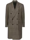 Tagliatore Houndstooth Double-breasted Blazer In Brown