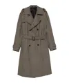 Tagliatore Houndstooth Double-breasted Coat In Brown