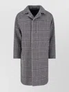 Tagliatore Classic Houndstooth Pattern Jacket With Structured Collar And Matching Belt In Gray