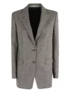 Tagliatore Houndstooth-pattern Blazer In Gray