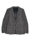 Tagliatore Houndstooth-pattern Blazer In Gray