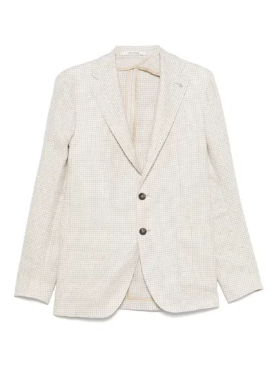 TAGLIATORE HOUNDSTOOTH-PATTERN BLAZER