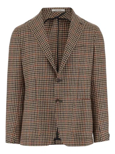 TAGLIATORE HOUNDSTOOTH-PATTERN JACKET