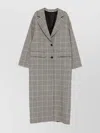 Tagliatore Houndstooth Pattern Wool Coat Pockets In Gray