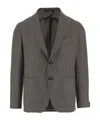 Tagliatore Houndstooth Patterned Single-breasted Blazer In Black