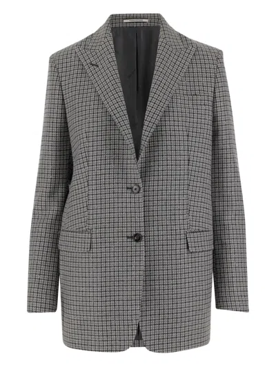 Tagliatore Tailored Jacket With Back Vent And Notch Lapel In Gray