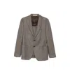 Tagliatore Houndstooth-pattern Blazer In Gray