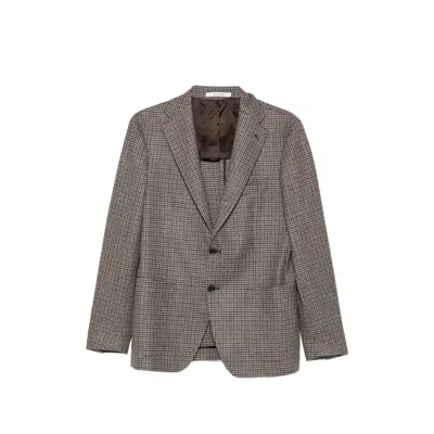 TAGLIATORE HOUNDSTOOTH-PATTERN BLAZER