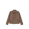 Tagliatore Houndstooth-pattern Button-up Jacket In Brown