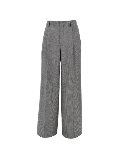 Tagliatore Houndstooth-pattern Pleated Trousers In Multi