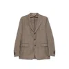 Tagliatore Houndstooth-pattern Single-breasted Blazer In Brown