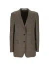 Tagliatore Houndstooth-pattern Virgin Wool Blazer In Multi