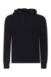 Tagliatore Long-sleeve Hooded Sweater In Blue