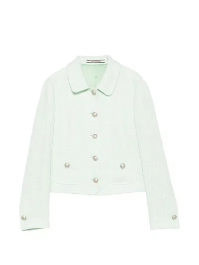 Tagliatore Idelle Button Jacket In Green