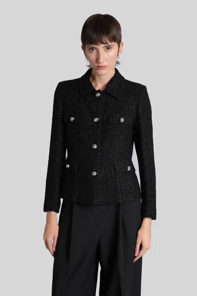 Tagliatore India Casual Jacket In Black Cotton