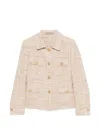 Tagliatore India Button Pocket Jacket In Neutral