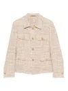 Tagliatore India Button Pocket Jacket In Neutral
