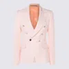 Tagliatore Tailored Jacket Button Detailing In Pink