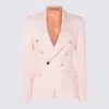 Tagliatore Tailored Jacket Button Detailing In Pink
