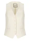 Tagliatore Giselle V-neck Waistcoat In Neutral