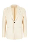 TAGLIATORE IVORY WOOL BLEND BLAZER