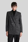 Tagliatore J-asmine10b Blazer In Grey Wool In Gray