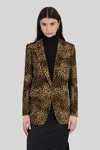 Tagliatore J-asrianne11b Blazer In Animalier Cotton In Animal Print