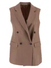 Tagliatore J-bernice Vest In Brown