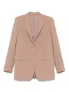 Tagliatore Bertha Long Blazer In Brown
