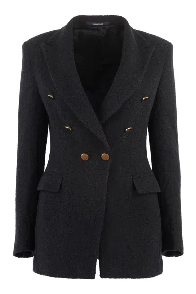 Tagliatore J-clarita Double-breasted Jacket In Black