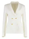 Tagliatore Nayade Double-breasted Blazer In White