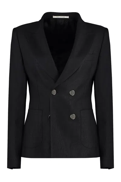 Tagliatore J-coral Double Breasted Blazer In Black