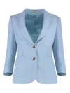 Tagliatore J-debra Single-breasted One Button Jacket In Blue