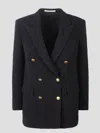 Tagliatore Double-breasted Houndstooth Jacket With Tailored Silhouette