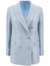 Tagliatore J-jasmine Double-breasted Blazer In Blue