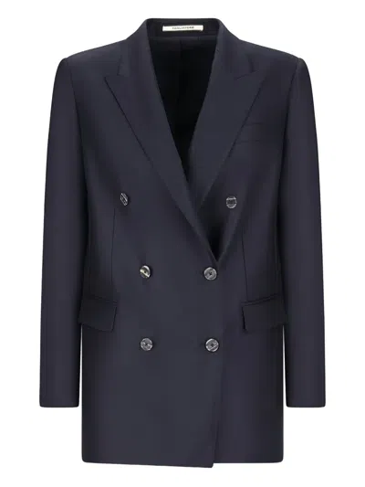Tagliatore J-jasmine Double-breasted Blazer In Blue