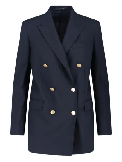 Tagliatore J Jasmine Double-breasted Buttoned Blazer In Blue