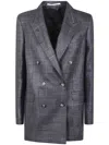 Tagliatore "j-jasmine" Jacket Double-breasted Back Vent In Blue