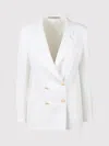 Tagliatore Nayade Double-breasted Blazer In White