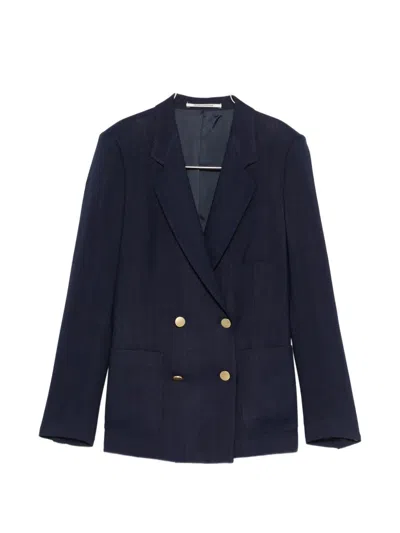 Tagliatore J-nayade10l Double-breasted Pocket Jacket In Blue