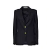Tagliatore J-parigi Single Breasted Jacket In Black Viscose Blend