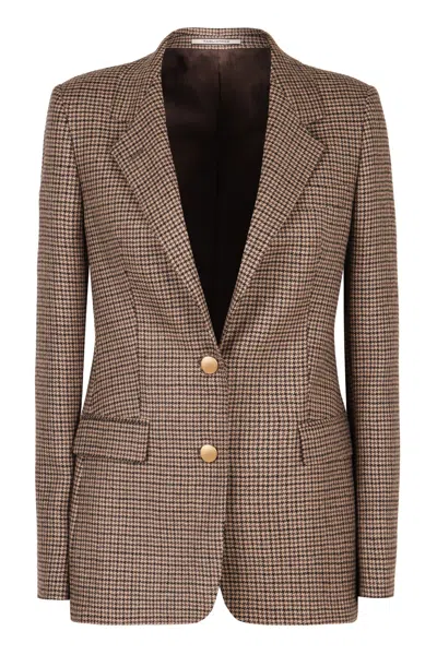 Tagliatore J-parigi Single-breasted Two-button Blazer In Brown