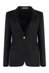Tagliatore J-parigi Single-breasted Two-button Blazer In Black
