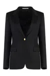 Tagliatore J-parigi Single-breasted Two-button Blazer In Black