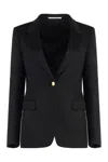 Tagliatore J-parigi Single-breasted Two-button Blazer In Black