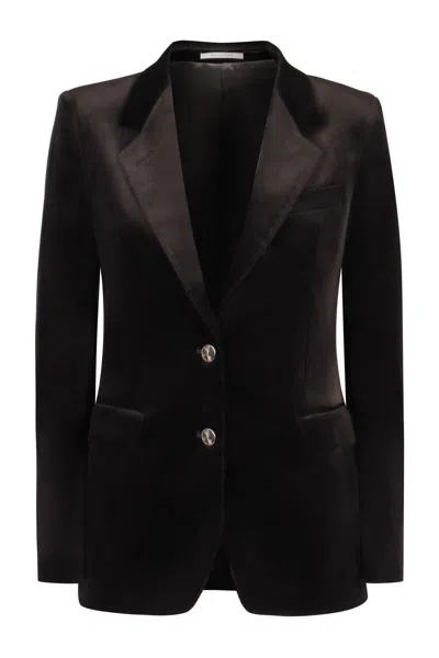 Tagliatore J-parigi Velvet Blazer In Black