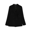 Tagliatore Parigi Double-breasted Wool Blazer In Black