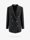 Tagliatore Wool And Cashmere Blend Double-breasted Jacket In Black