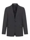 Tagliatore Tailored Wool Jacket In Black